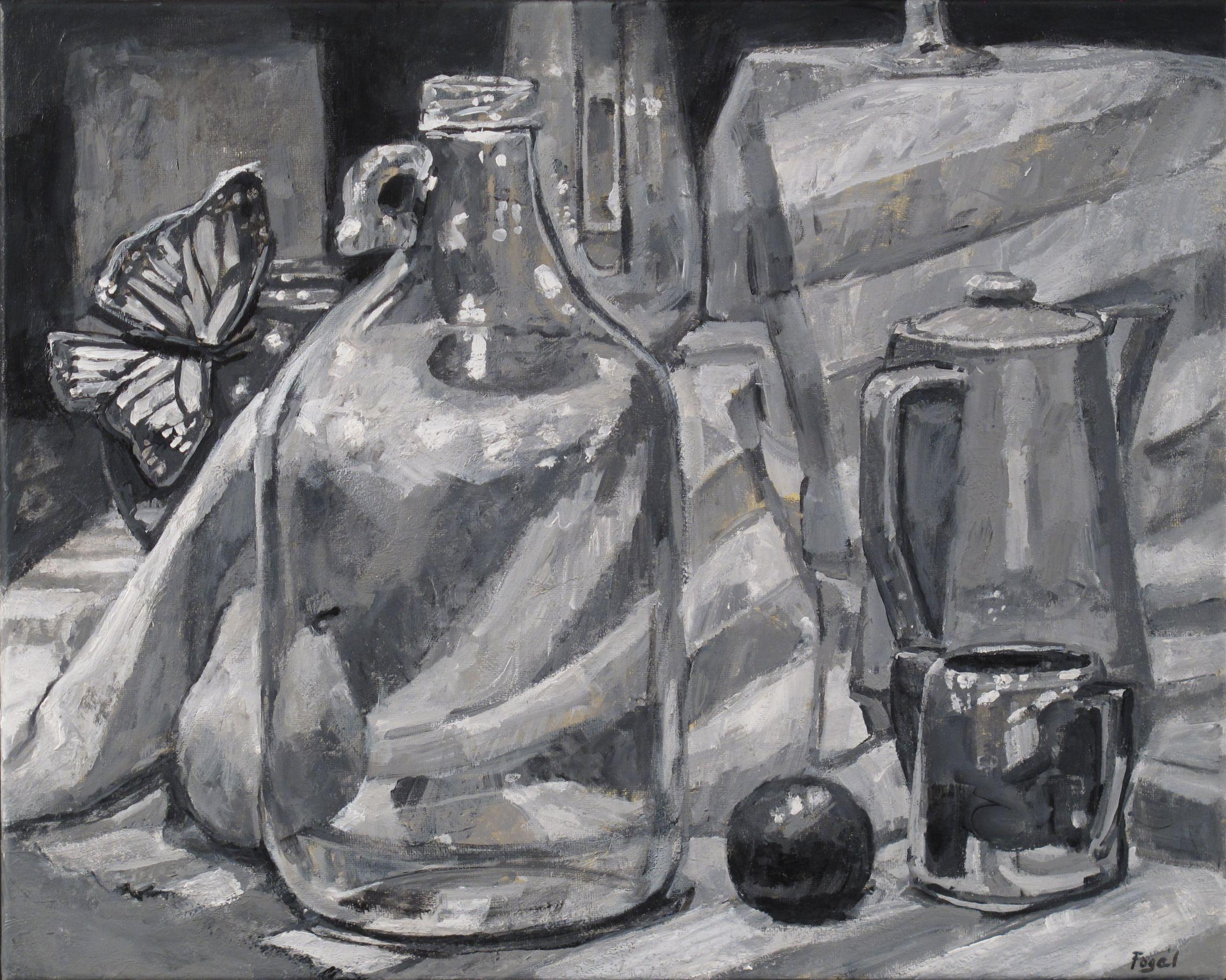 Brocca, Pittura, Acrilico su tela - Painting di Dan Fogel