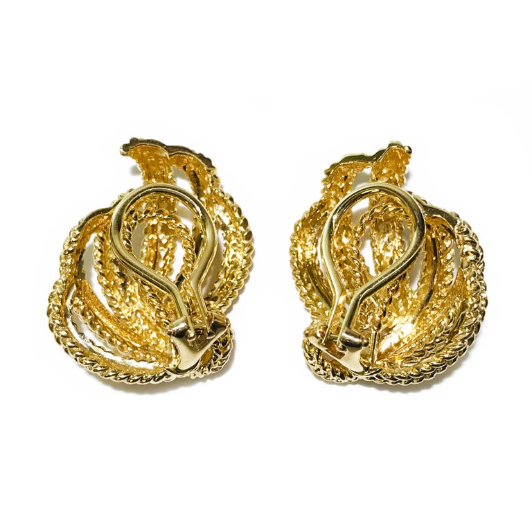 Dan Frere 14 Karat Gold Earrings at 1stDibs | dan frere jewelry