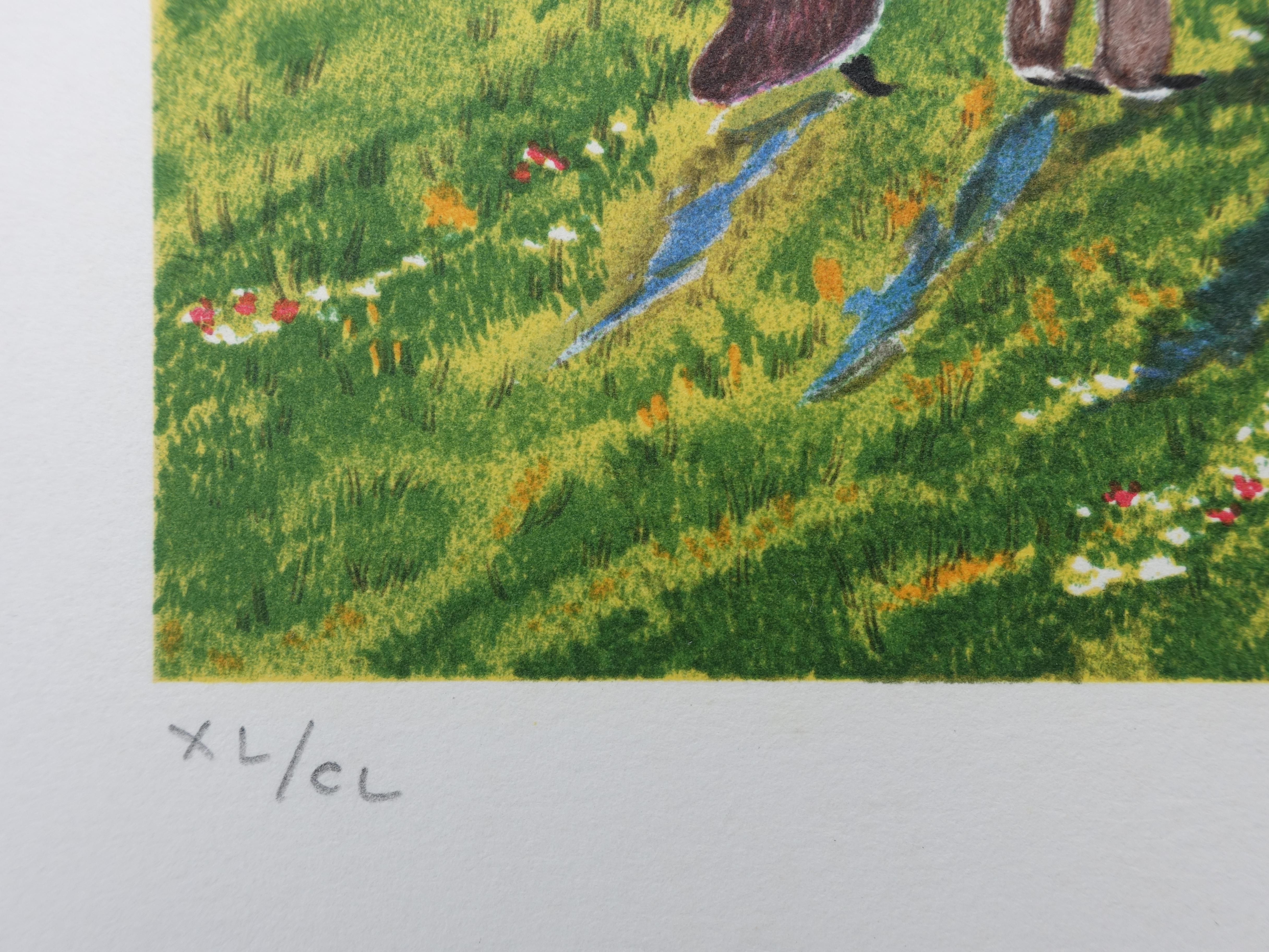 Dan GANDRE (1936-)
FRENCH CASTLE : Chambord Castle, 1982

Original Lithograph
Handsigned in pencil
Numbered / 250  (the number you can see can be different)
On Vellum 56 x 76 cm (c. 22 x 30 in)

Excellent condition