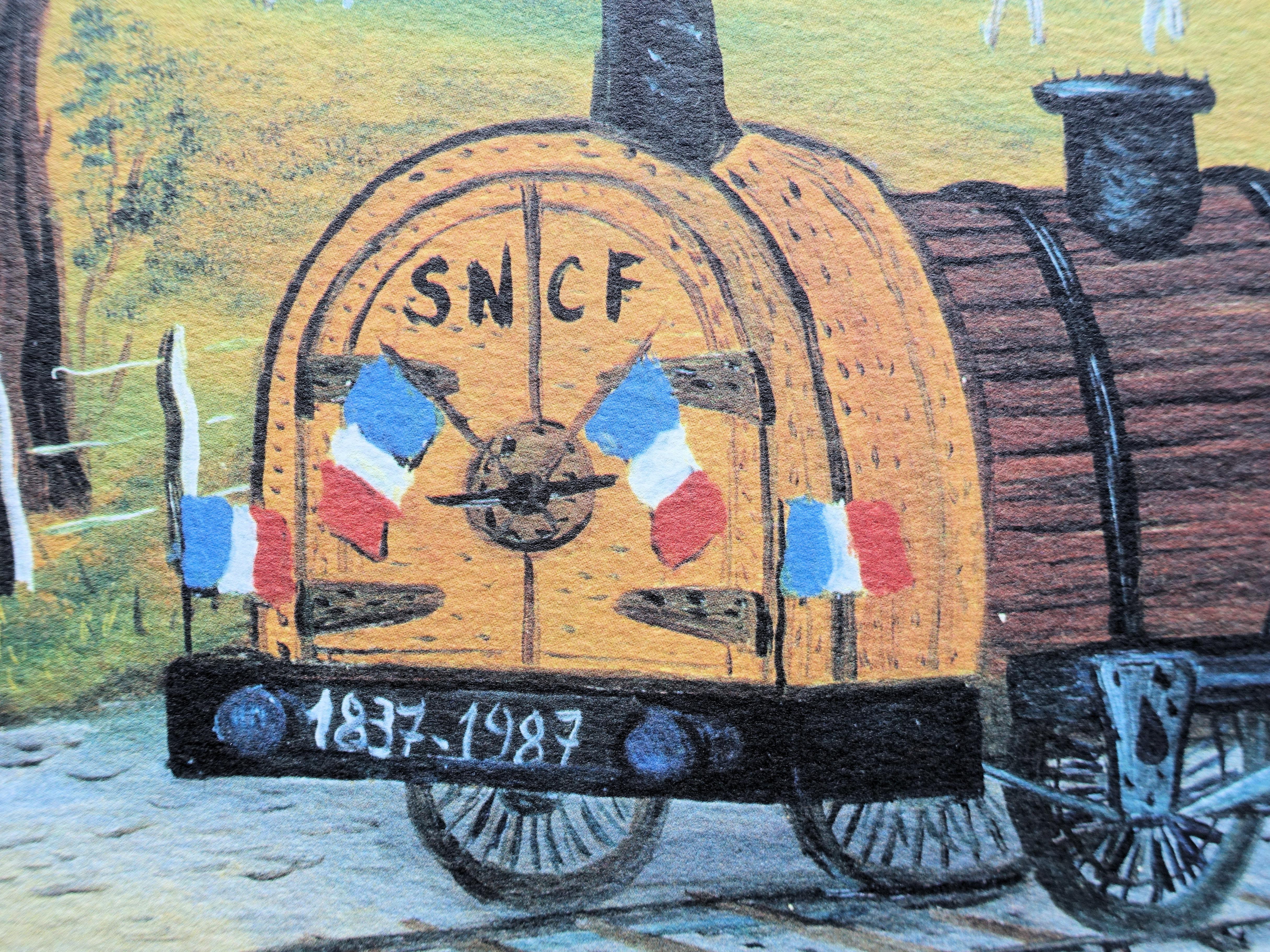 PARIS : Train to St Germain - Original Lithograph, HANDSIGNED & Ltd /225 For Sale 1
