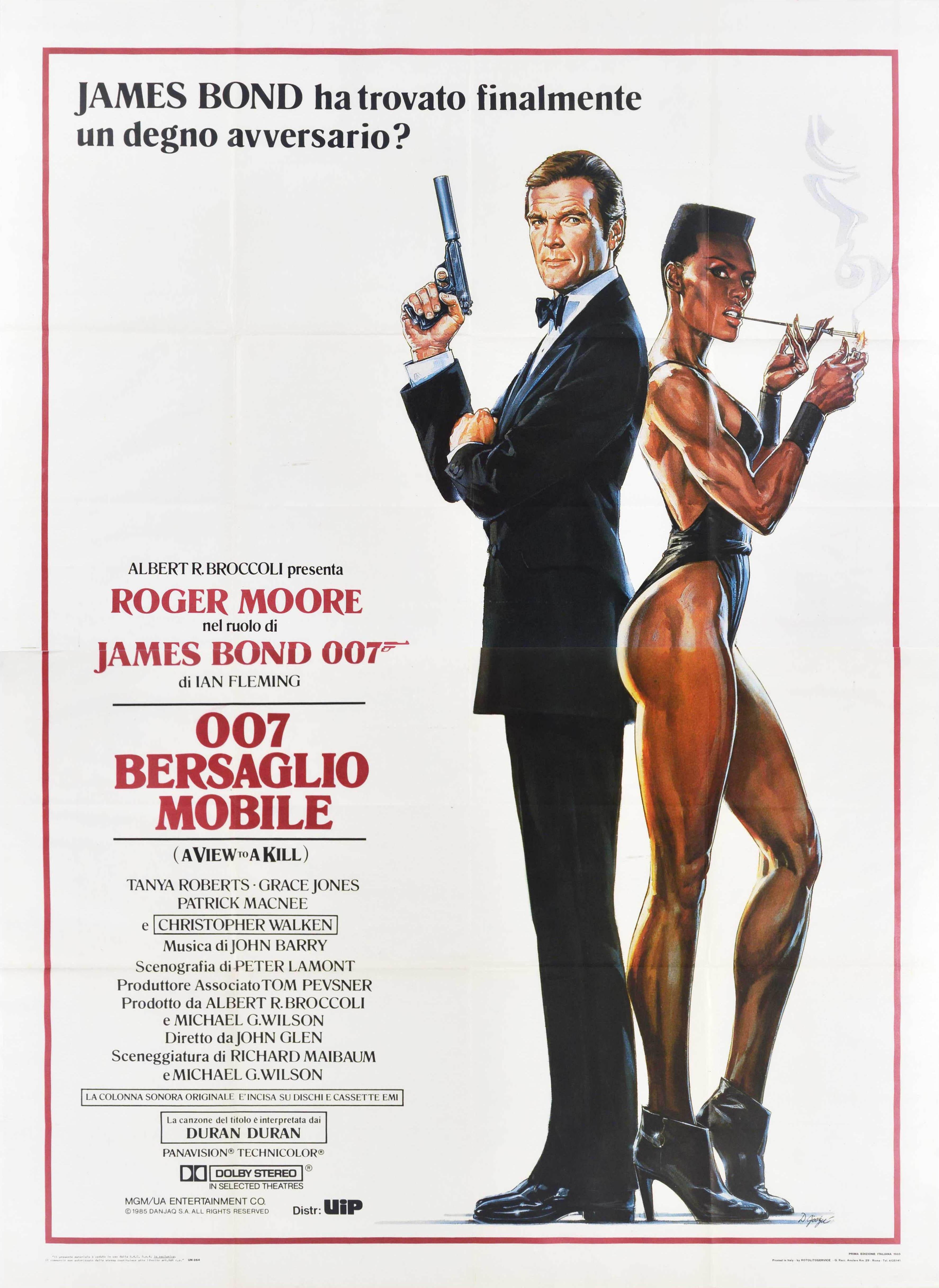 Dan Goozee Print - Original Vintage James Bond Film Poster A View To A Kill 007 Bersaglio Mobile