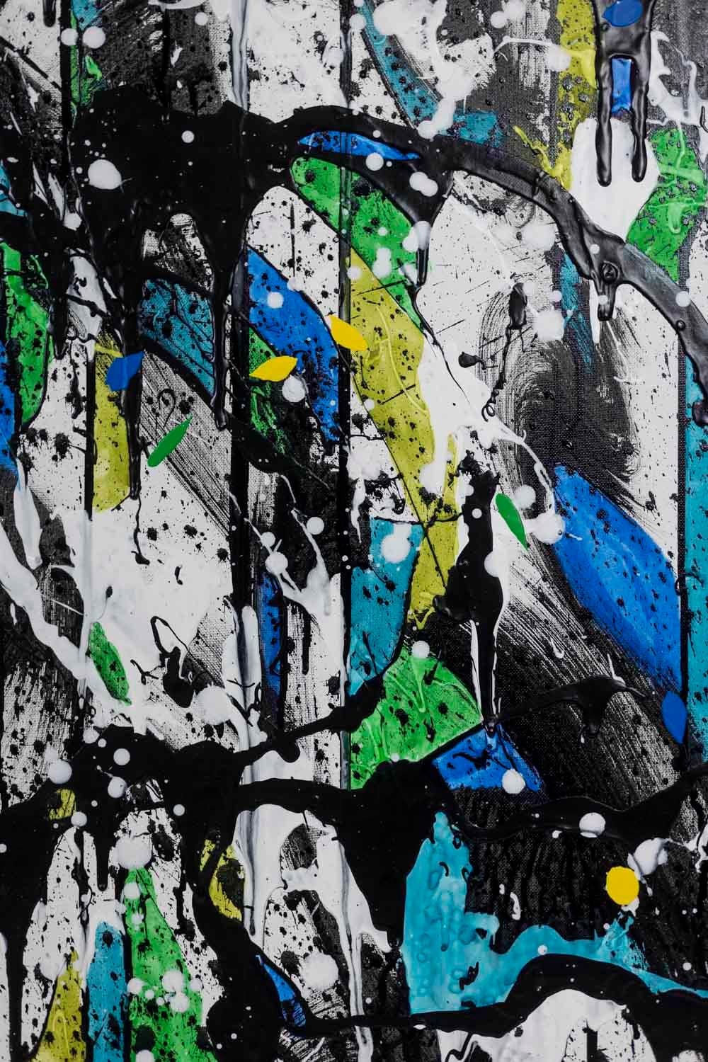 Dan Hôo, Acryl auf Leinwand, Les données des sens, 2023 (21. Jahrhundert und zeitgenössisch) im Angebot
