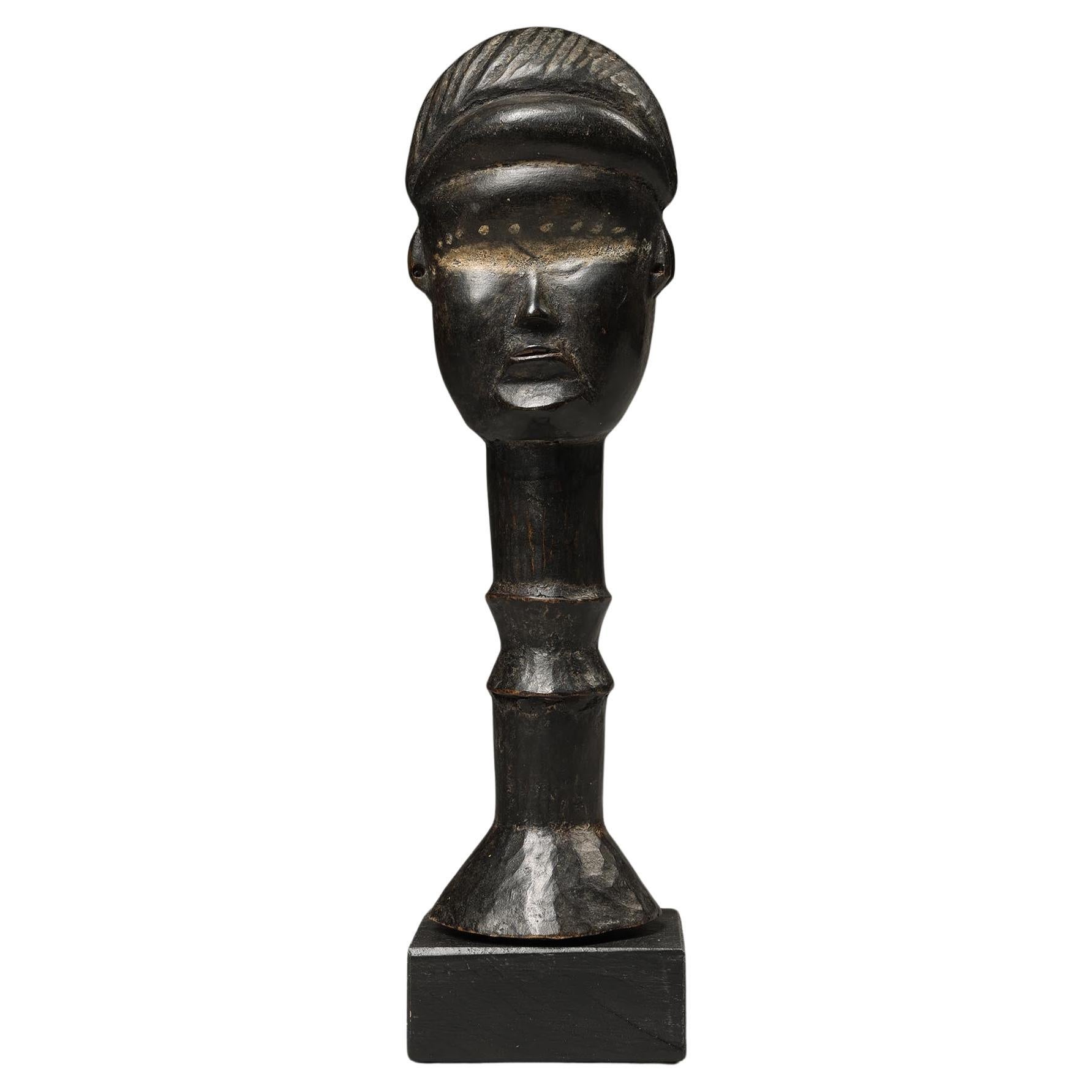 Dan Janus Double Face Protective Kinde Charm, Ivory Coast, West Africa  For Sale