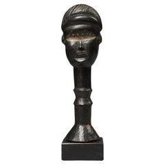 Amuleto Dan Janus Doble Cara Protector Kinde, Costa de Marfil, África Occidental 