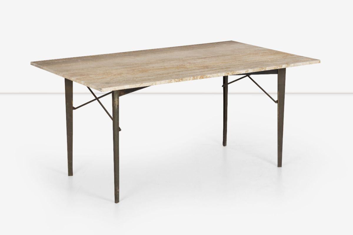 Welded Dan Johnson Dining Table and or Desk For Sale
