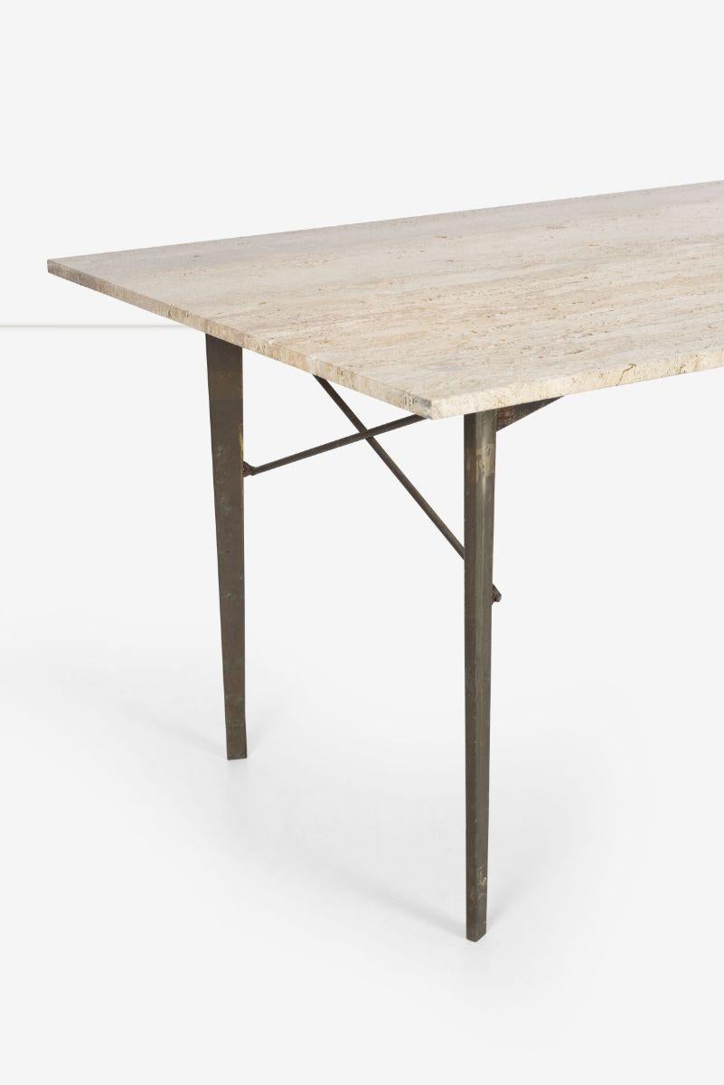 Bronze Dan Johnson Dining Table and or Desk For Sale
