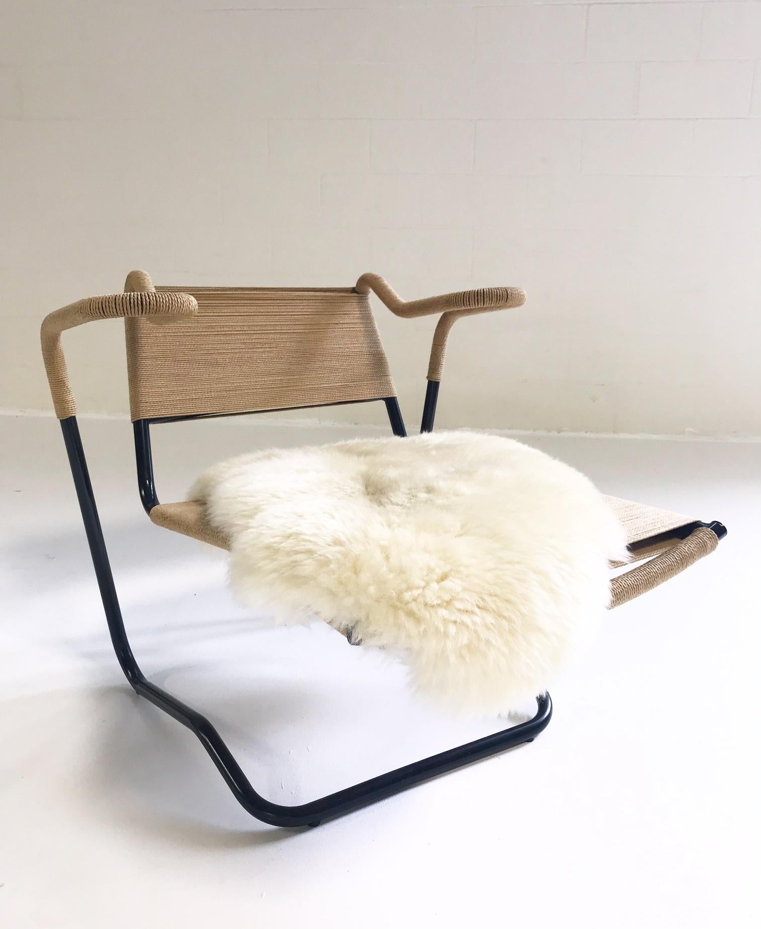 Dan Johnson for California Living Model 2750 Lounge Chair with Sheepskin 1