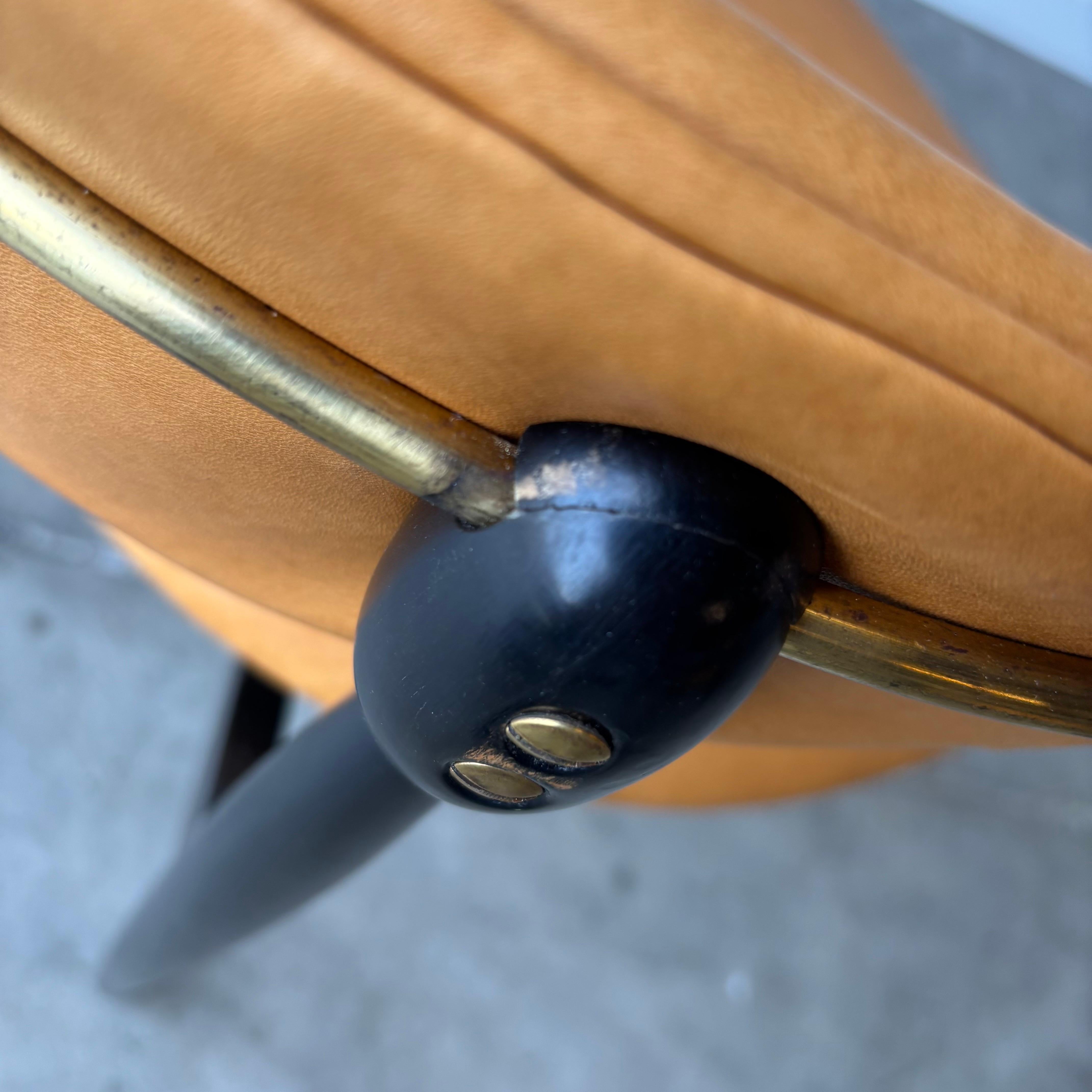 Laiton Chaise Dan Johnson Viscount en vente