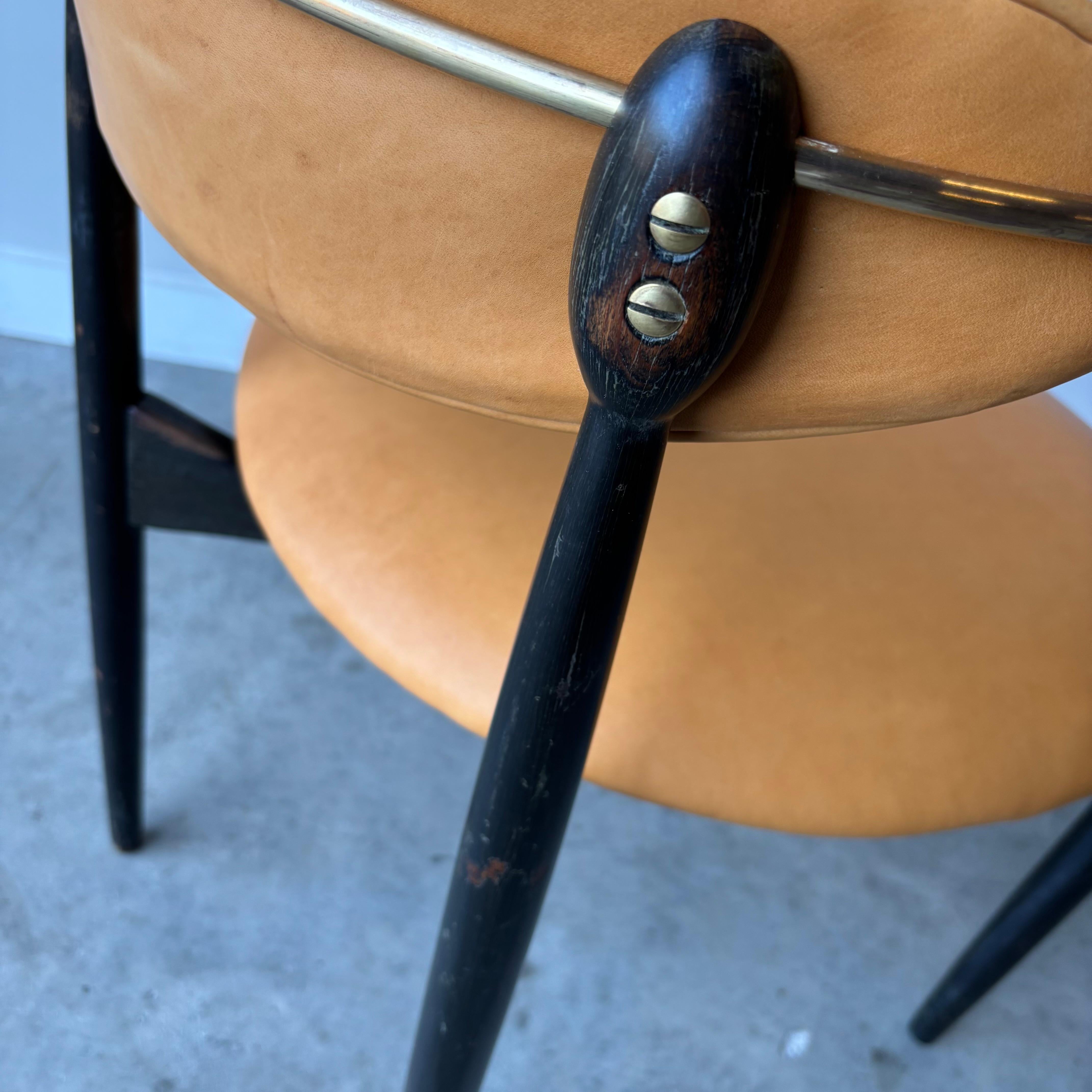 Laiton Chaise Dan Johnson Viscount en vente