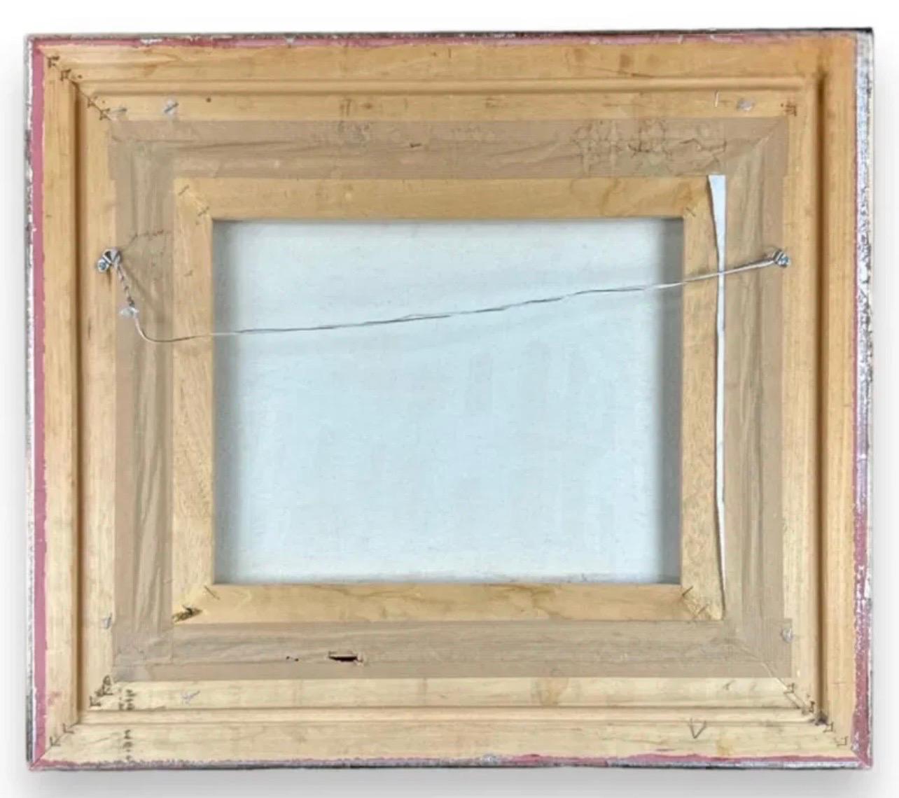 Quadro di architettura israeliano modernista su tela ad olio Dan Kedar, artista di Bezalel in vendita 6