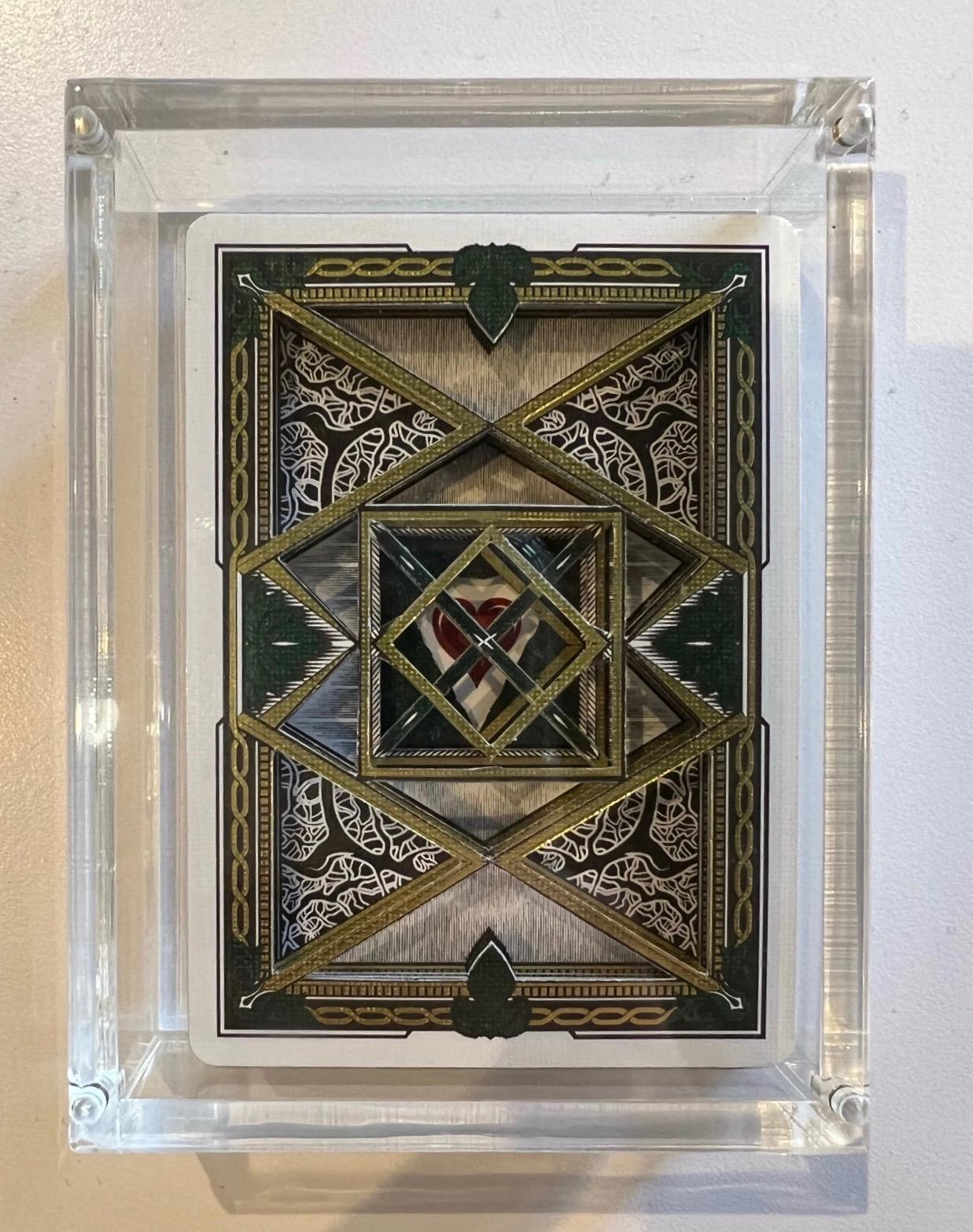 Cuore solitario d'oro