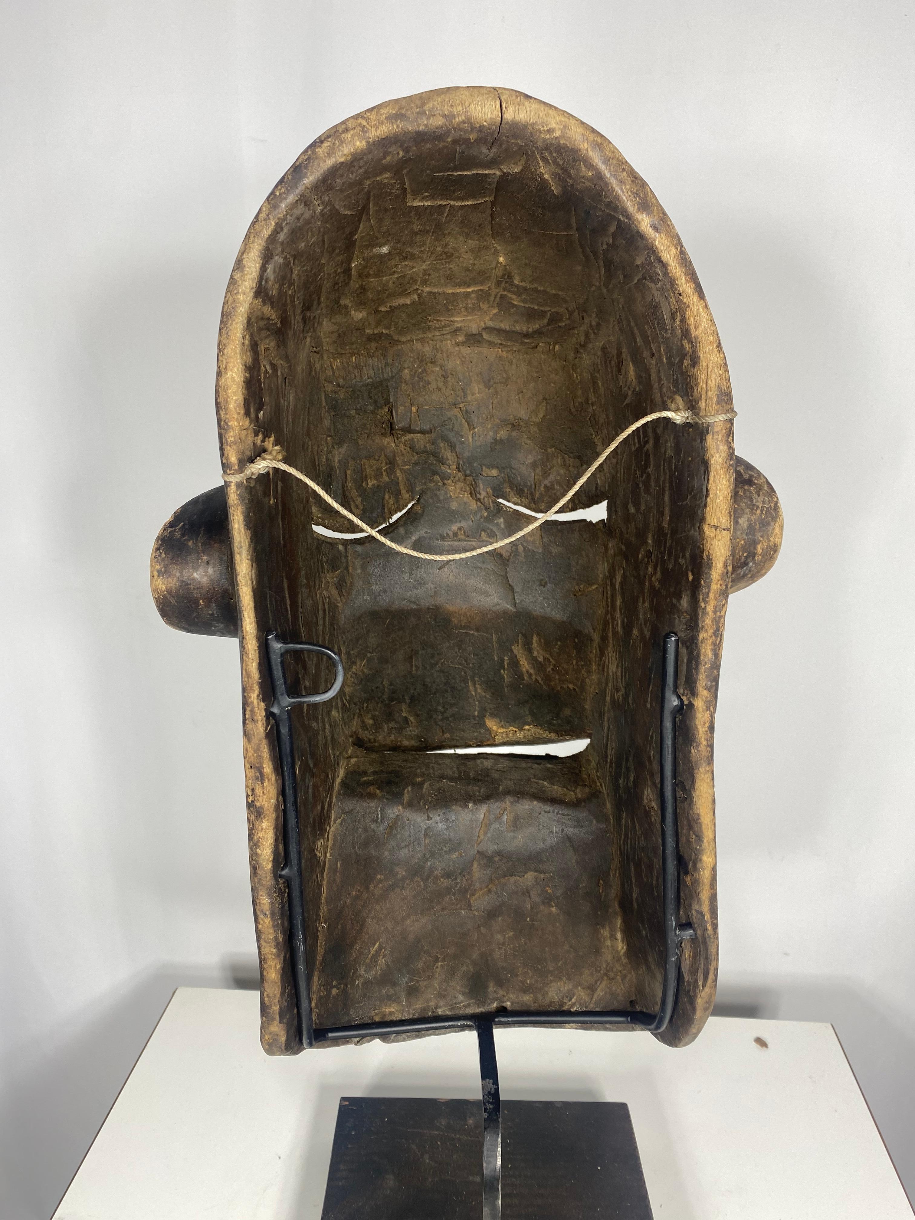 Dan Mask from Ivory Coast, Africa, 1950 In Distressed Condition For Sale In Buffalo, NY