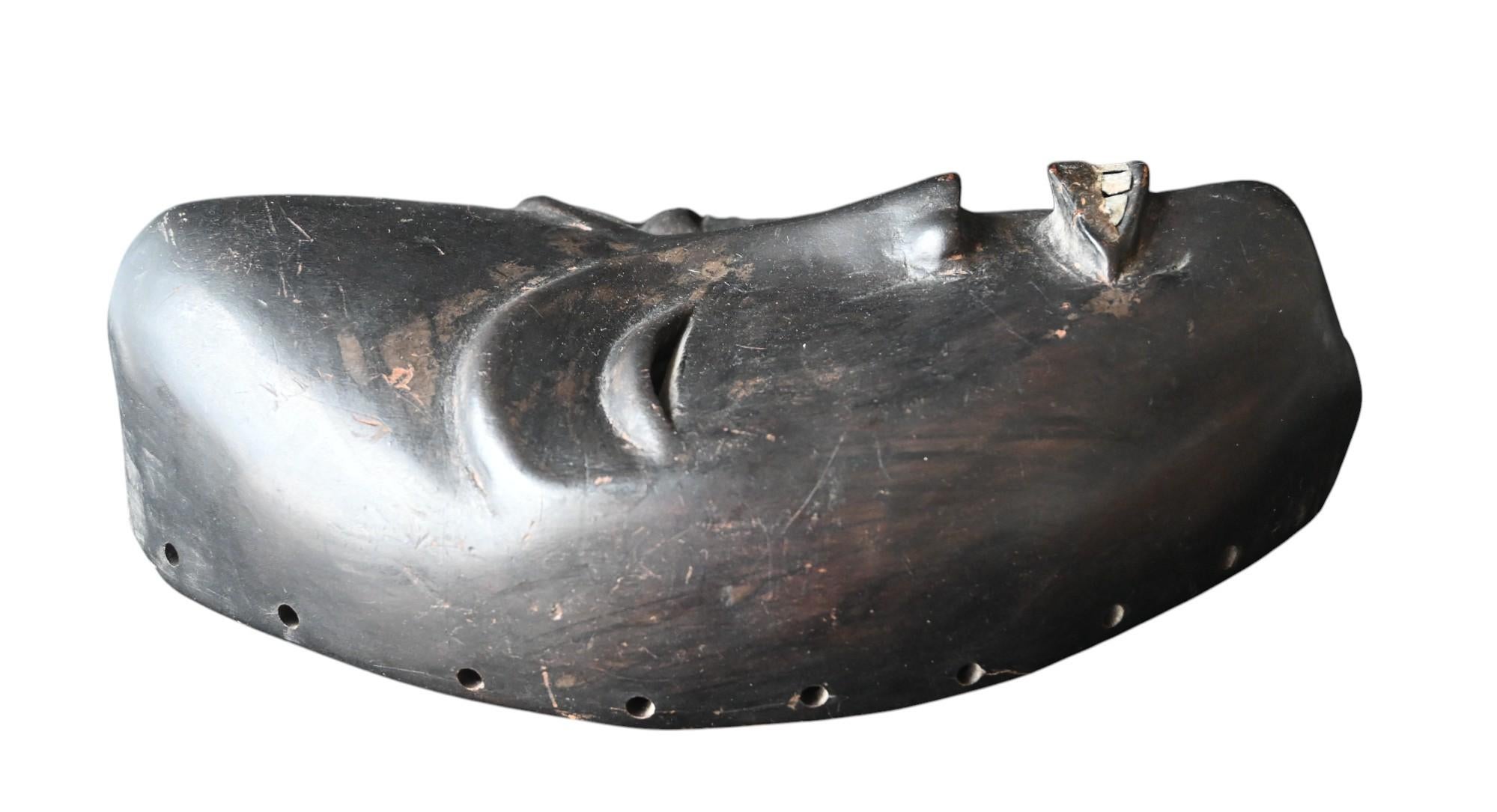 Ivorian Dan Mask With Metal Teeth – Ivory Coast / Liberia, Mid-20th Century For Sale