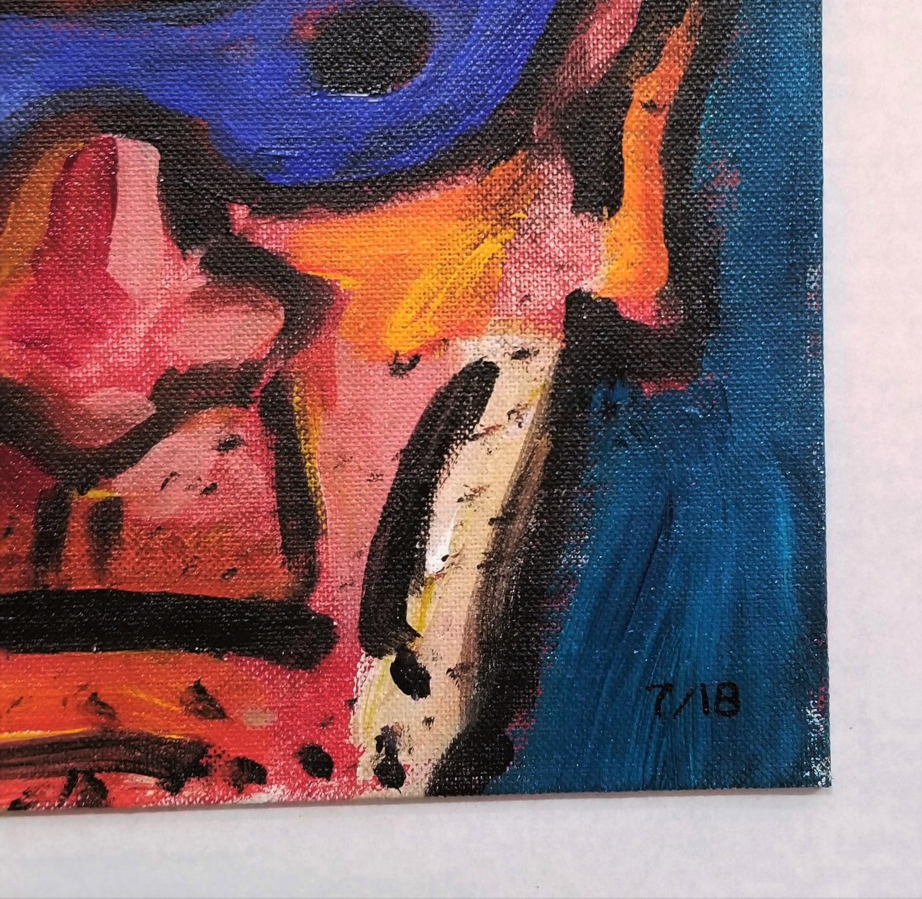 Criminal #23 /// Pittura Pop Art Contemporanea Prigioniero Carcere Figura Bandito Divertente in vendita 1