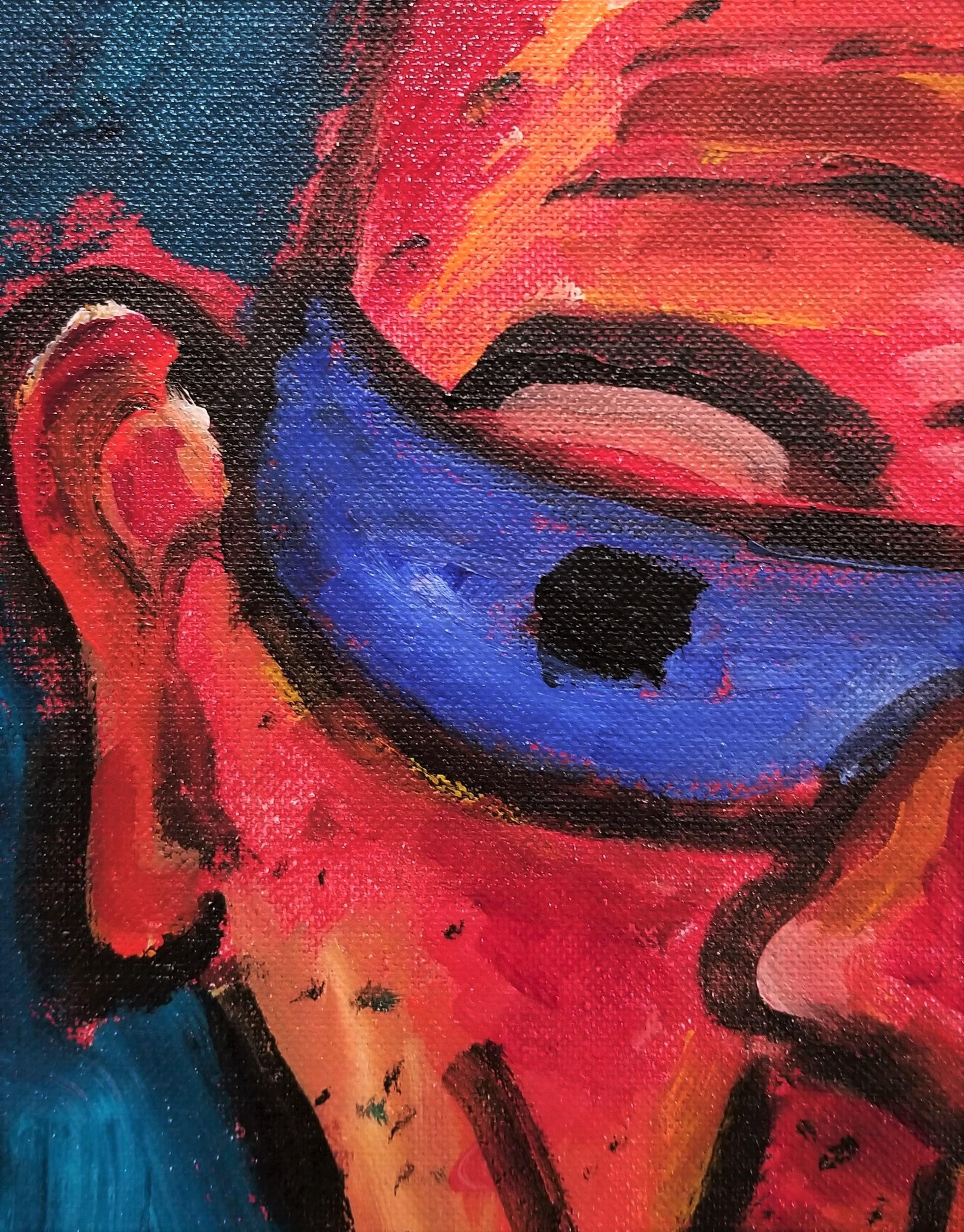 Criminal #23 /// Pittura Pop Art Contemporanea Prigioniero Carcere Figura Bandito Divertente in vendita 4