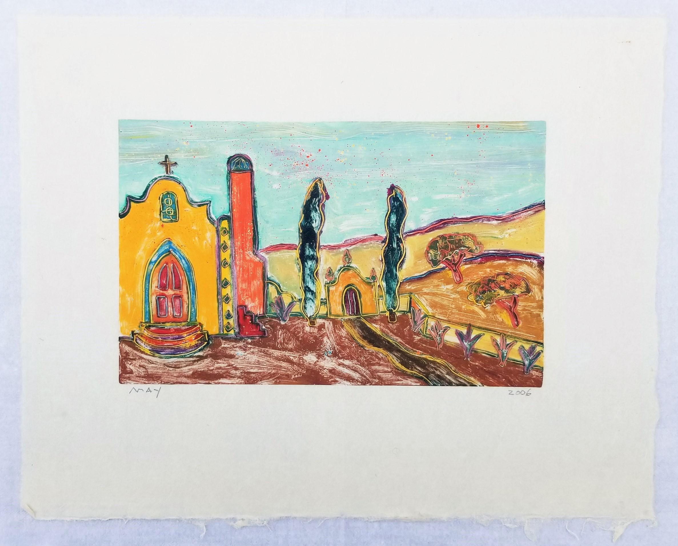 Church's, Sud-Ouest /// Sérigraphie contemporaine Mexique Paysage du désert mexicain - Contemporain Print par Dan May