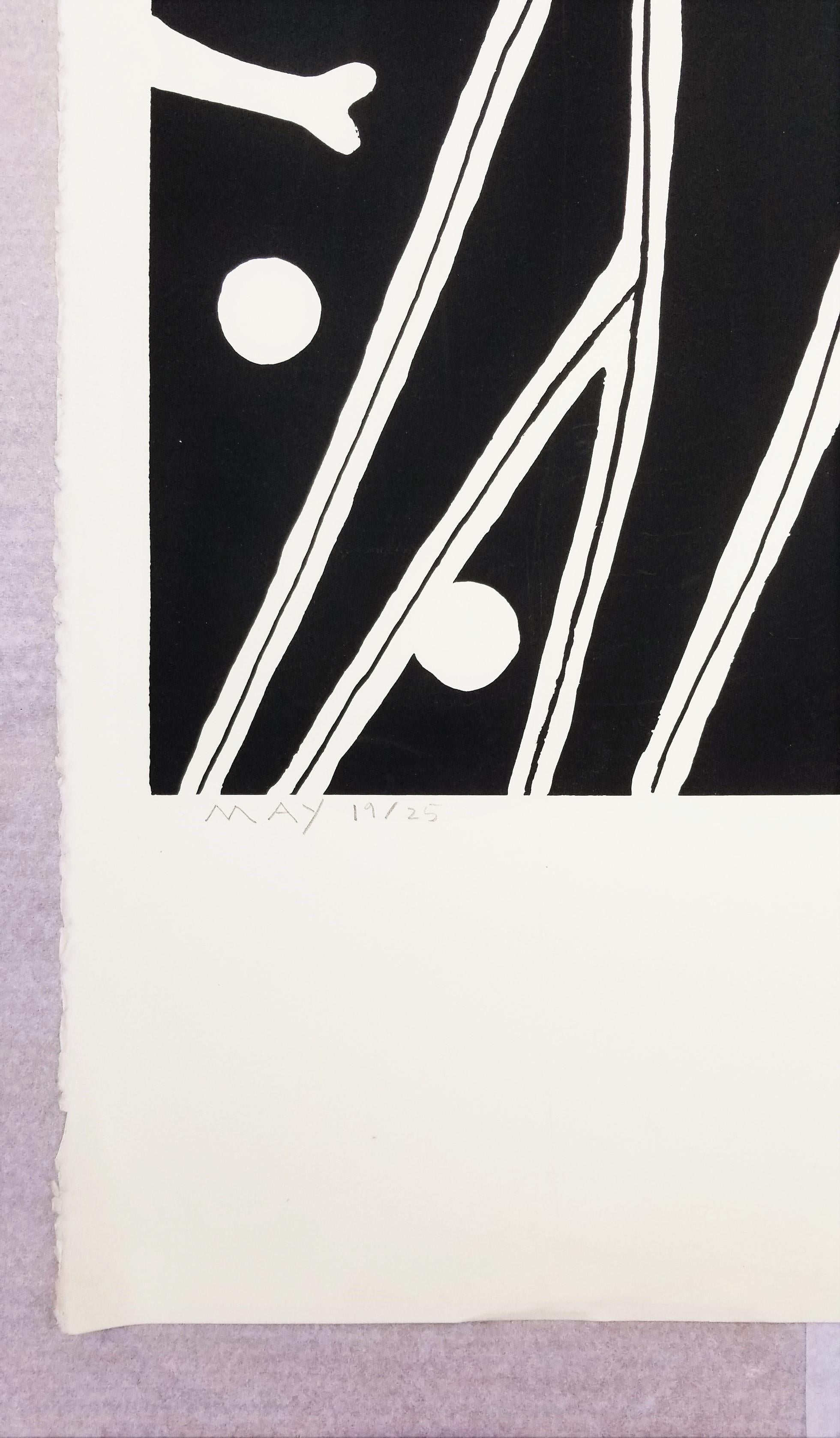 Dog Dreams (Black) /// Sérigraphie contemporaine Animal Funny Humor Pet - Noir Animal Print par Dan May