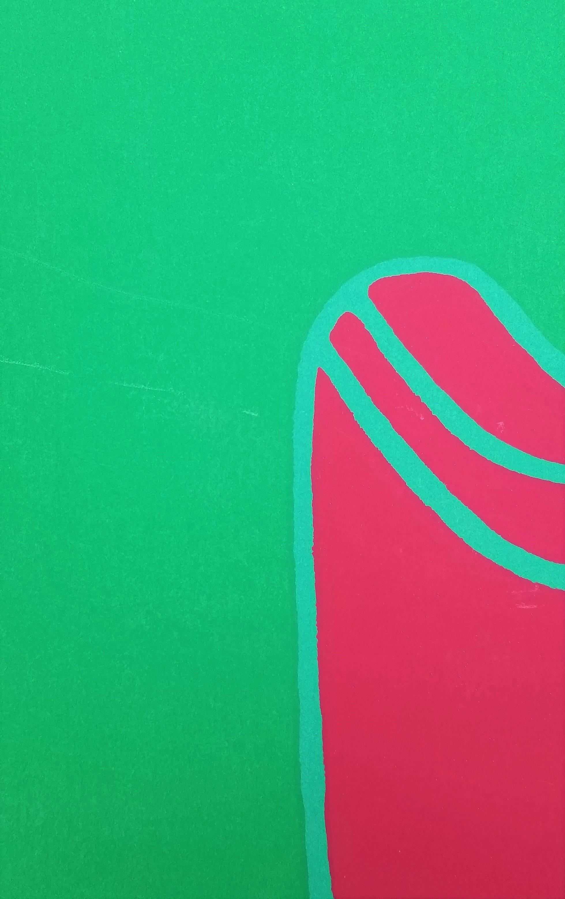 Salon /// Sérigraphie Pop Art contemporaine Intérieur coloré Chaise Canapé en vente 2
