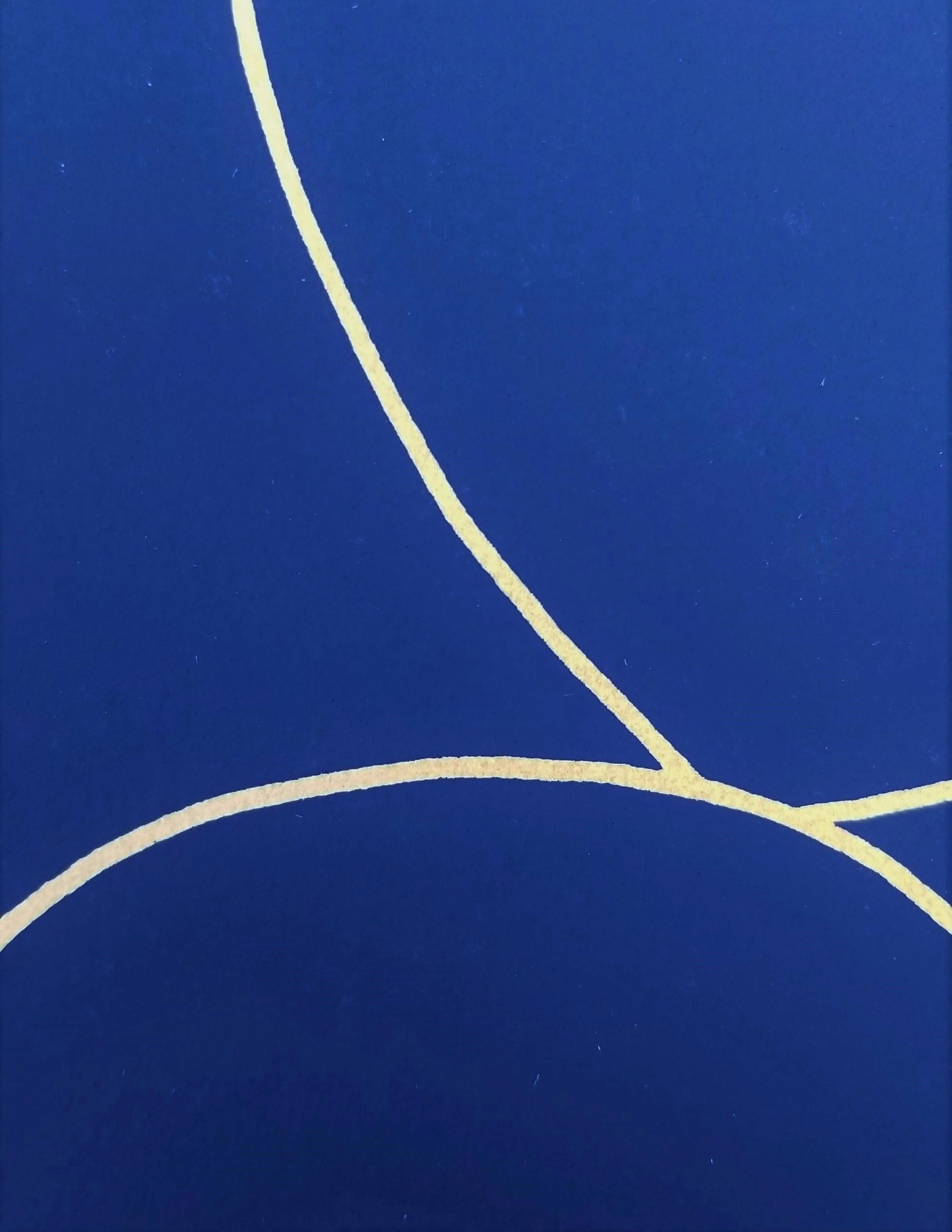 Reclining Nude (Blue) /// Contemporary Pop Street Art Figurative Screenprint  For Sale 4