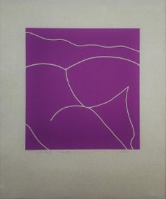 Nudo reclinato (viola) /// Serigrafia contemporanea Street Pop Art Figurativa