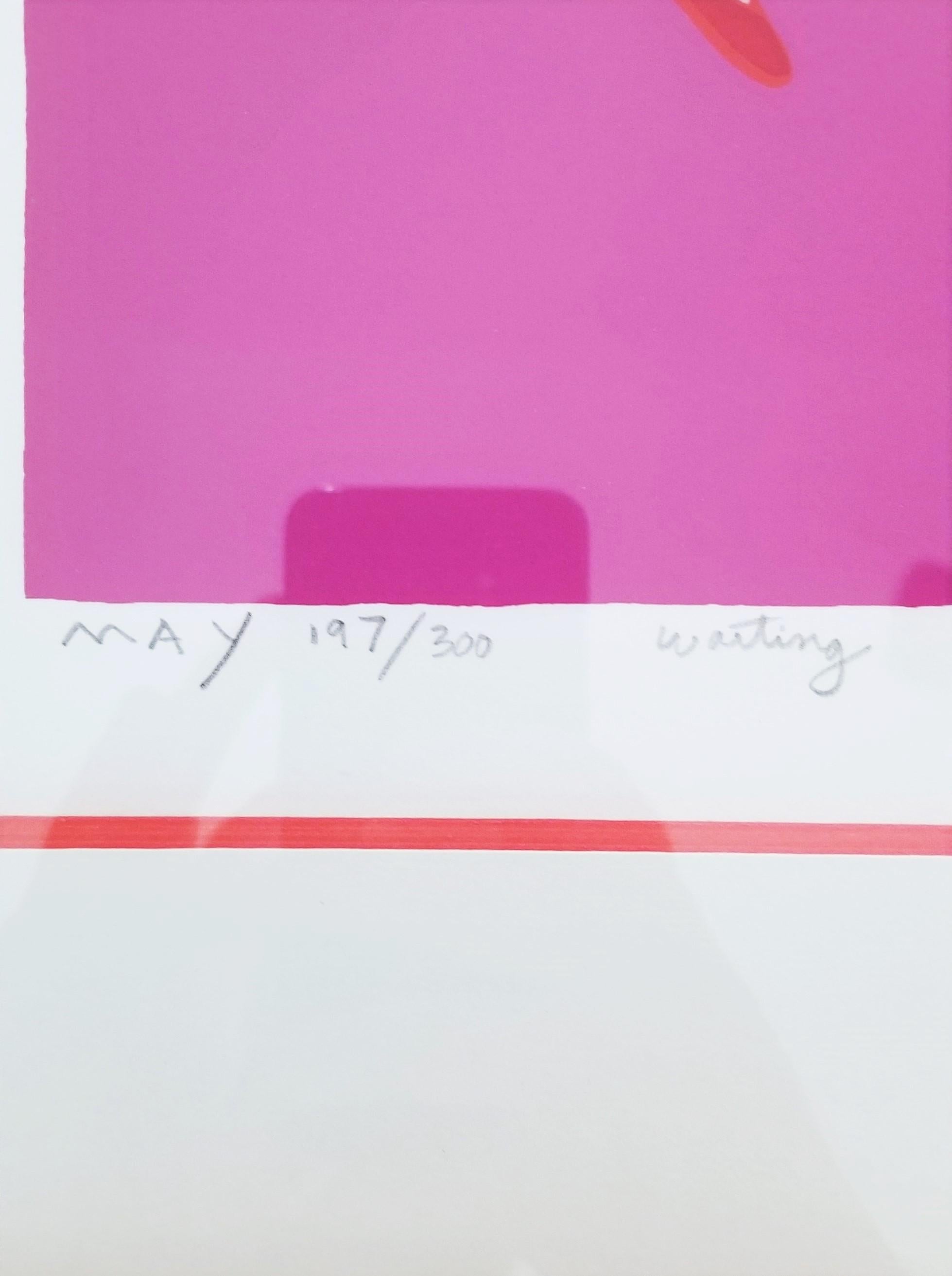Esperando /// Arte Pop Contemporáneo Interior Sofá Figurativo Serigrafía Colorida en venta 6
