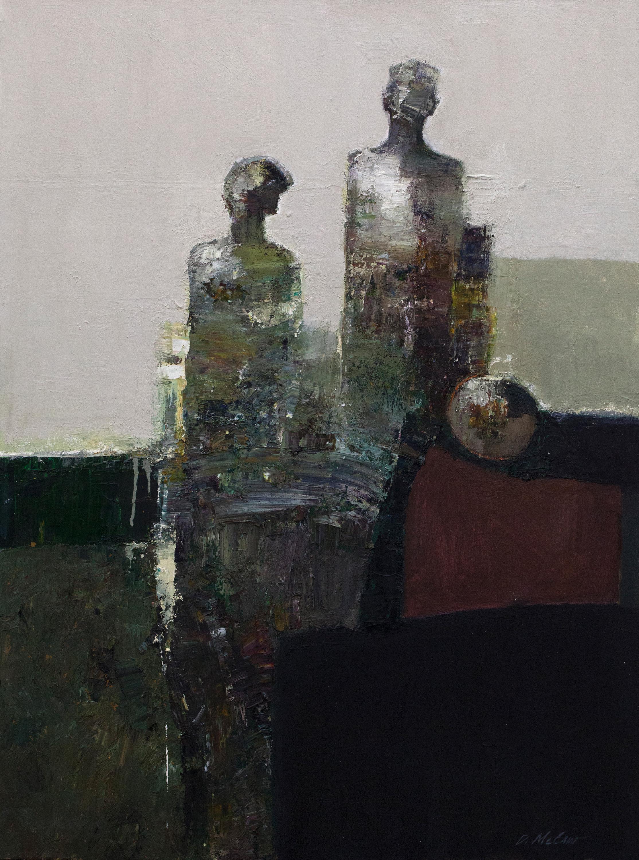 Dan McCaw Figurative Painting - "Observation" 48" x 36" Oil Painting
