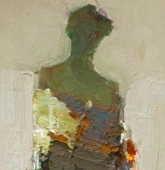 "Reflective" (2024) By Dan McCaw, Original Abstract Portrait Oil Painting