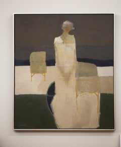 "Reverie" (2024) By Dan McCaw, Original Abstract Portrait Oil Painting