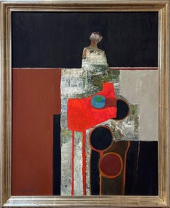 "Reverie" by Dan McCaw, Abstracted, Figural Oil Painting