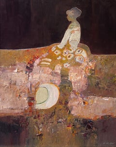 Abstraktes, figurales Ölgemälde „Texturen“ (2025) von Dan McCaw