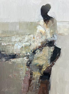 "Transformation" (2024), Abstract Figurative Oil Painting on Board