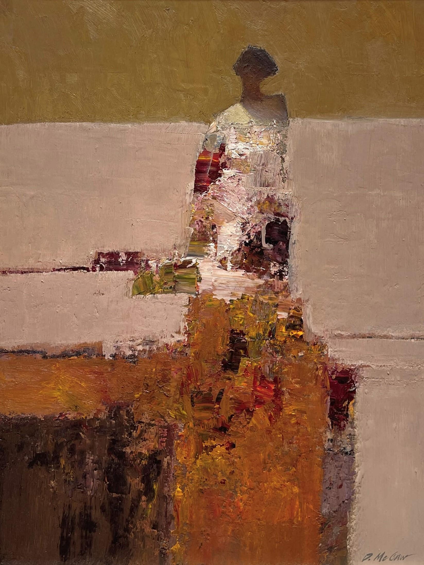 "Attesa" (2025) di Dan McCaw, Pittura a olio astratta e figurativa