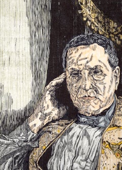 "Gertrude" - Eleven Color Woodcut on Laid Rice Paper 2/45