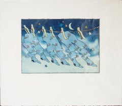 'Your Laundry on My Line' Acquatinta a colori, firmata (36/40)