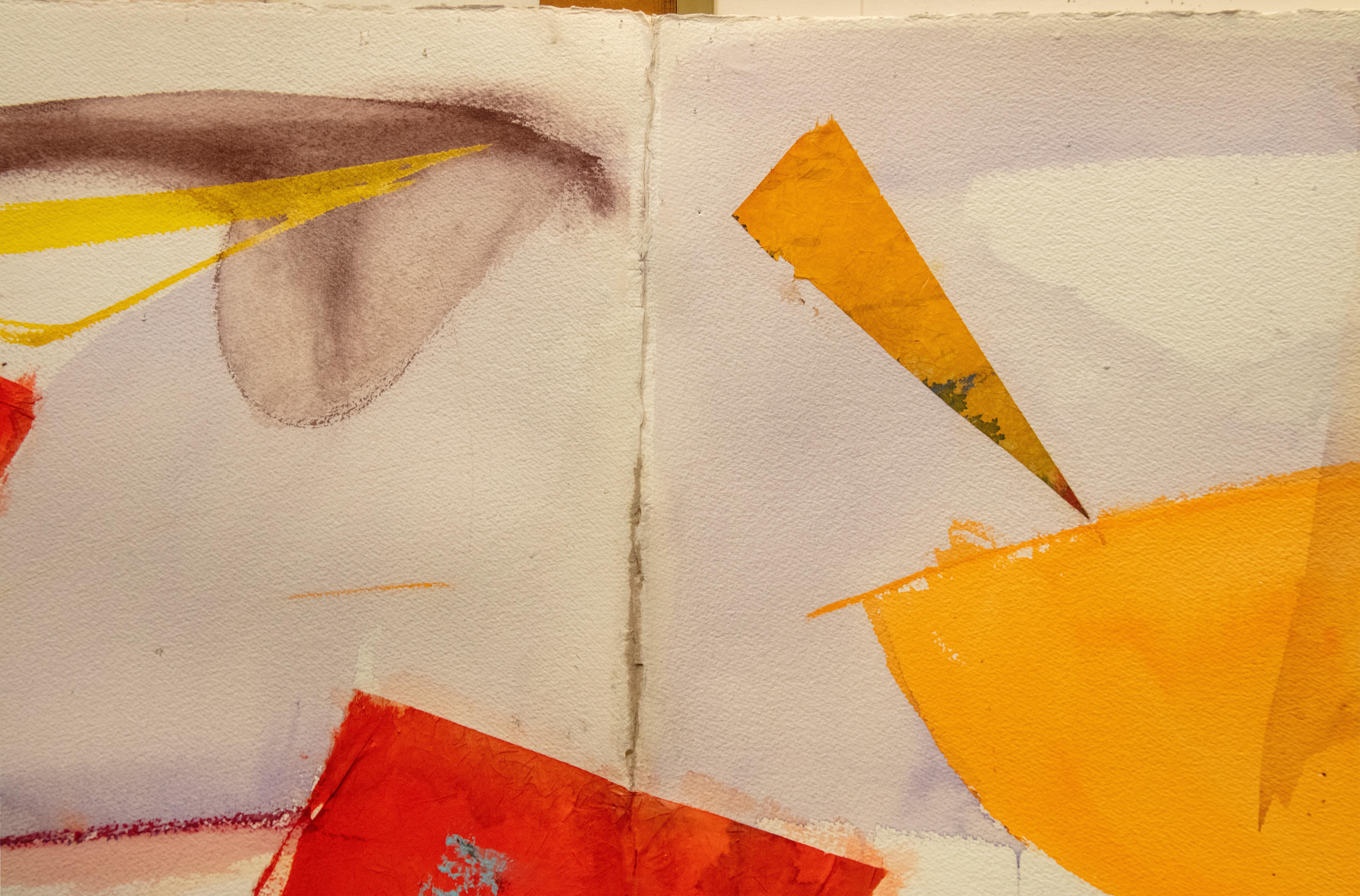 „City - New York“ Mixed Media-Aquarell signiert und datiert von Dan Muller 2009 im Angebot 4