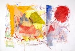 « It Grew From Three », collage abstrait original en techniques mixtes signé par Dan Muller