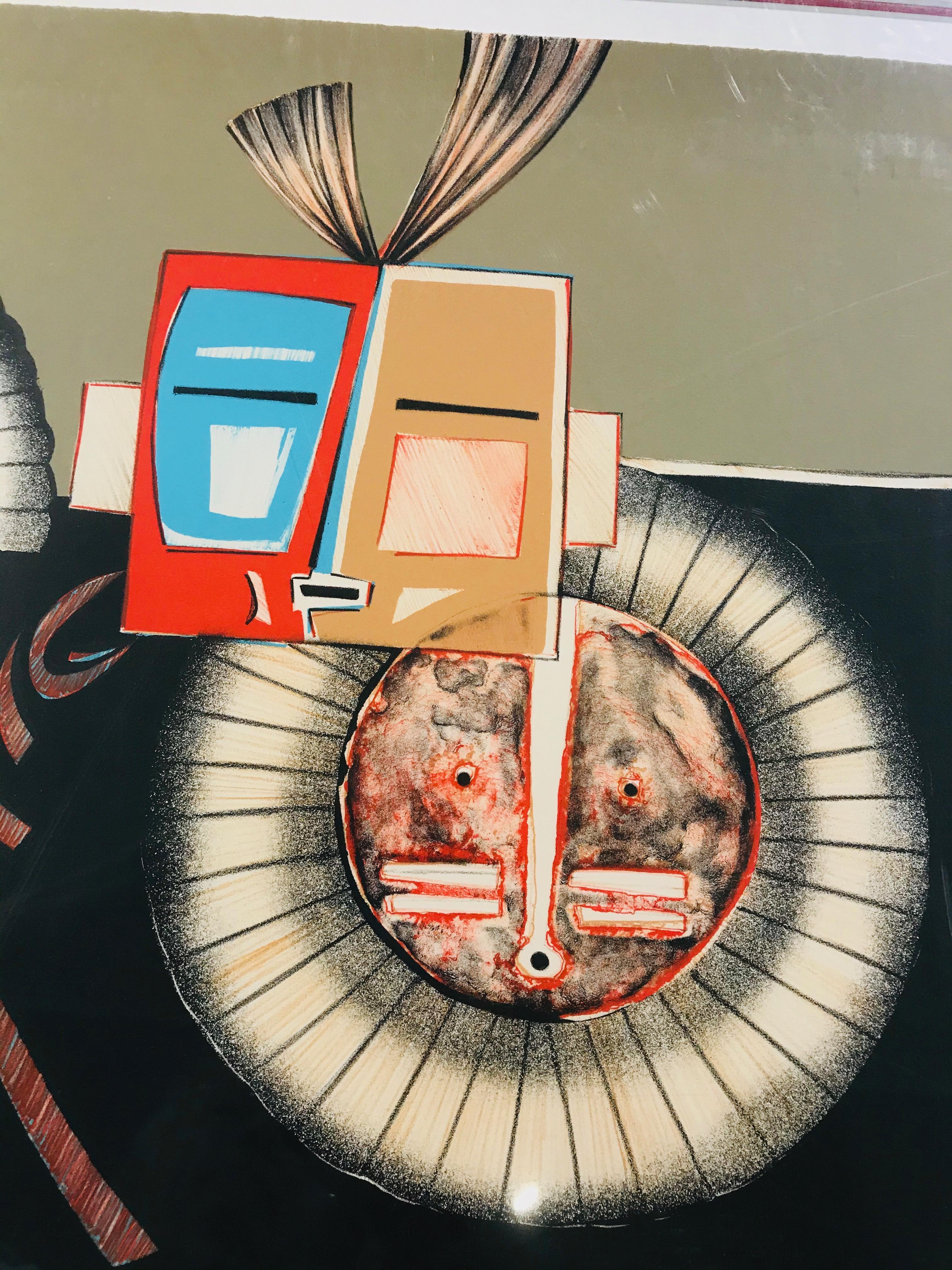 Lithographie « Images From My Past » de Dan Namingha, Hopi, Kachina, Katsina en vente 3