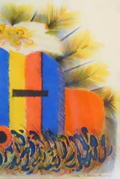 Uncle of the Corn Dancers, Dan Namingha, Hopi, kachina, édition lithographie