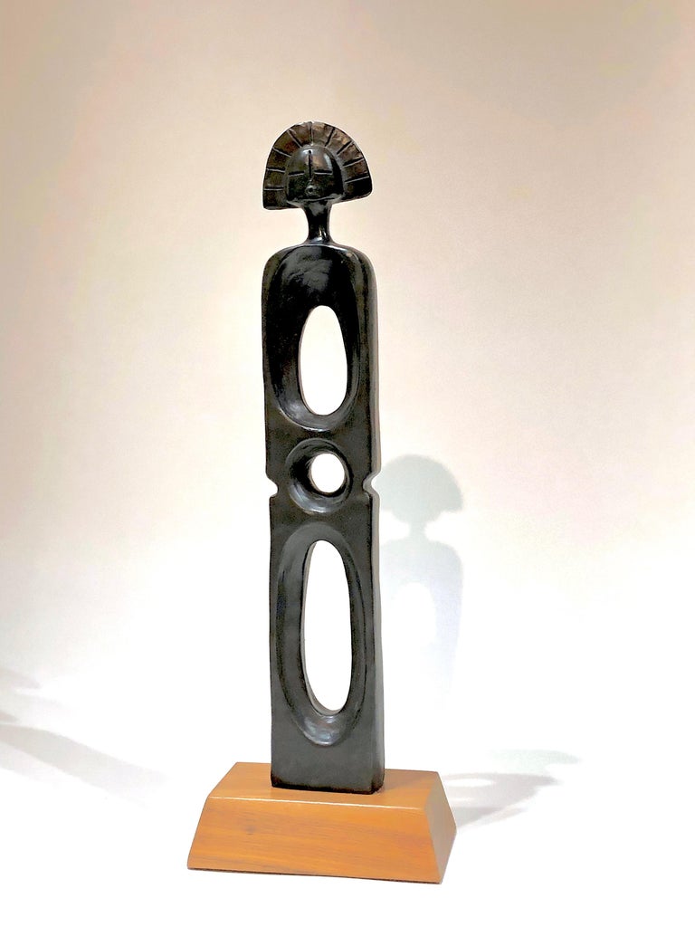 Dan Namingha Corn Kachina bronze sculpture by Dan Dan Namingha Corn Kachina bronze sculpture by Dan