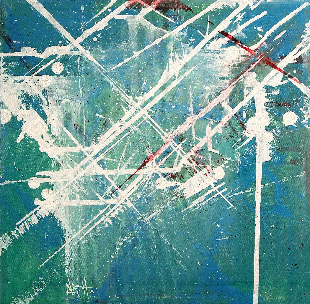 Dan Nash Gottfried Abstract Painting - 'All Over Again', Painting, Acrylic on Canvas
