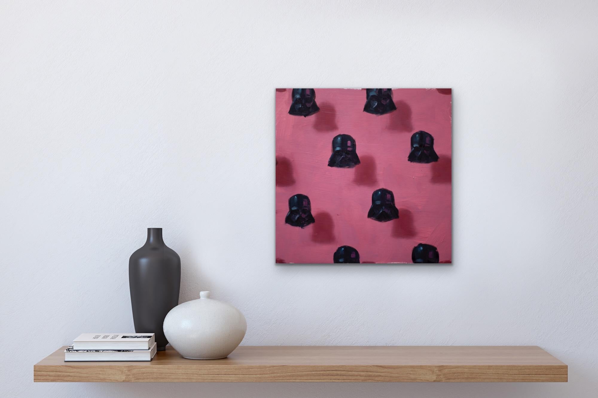 Vaders su rosa (modelli di pittura ad olio quadrata figurativa astratta StarWars) in vendita 2