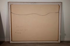 Panneau Déco Dan Poole signé 1984 Peinture contemporaine à l'acrylique sur toile encadrée