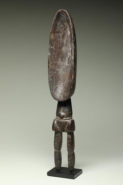 Dan Prestige Wood Spoon with Legs, Ivory Coast, West Africa on custom base