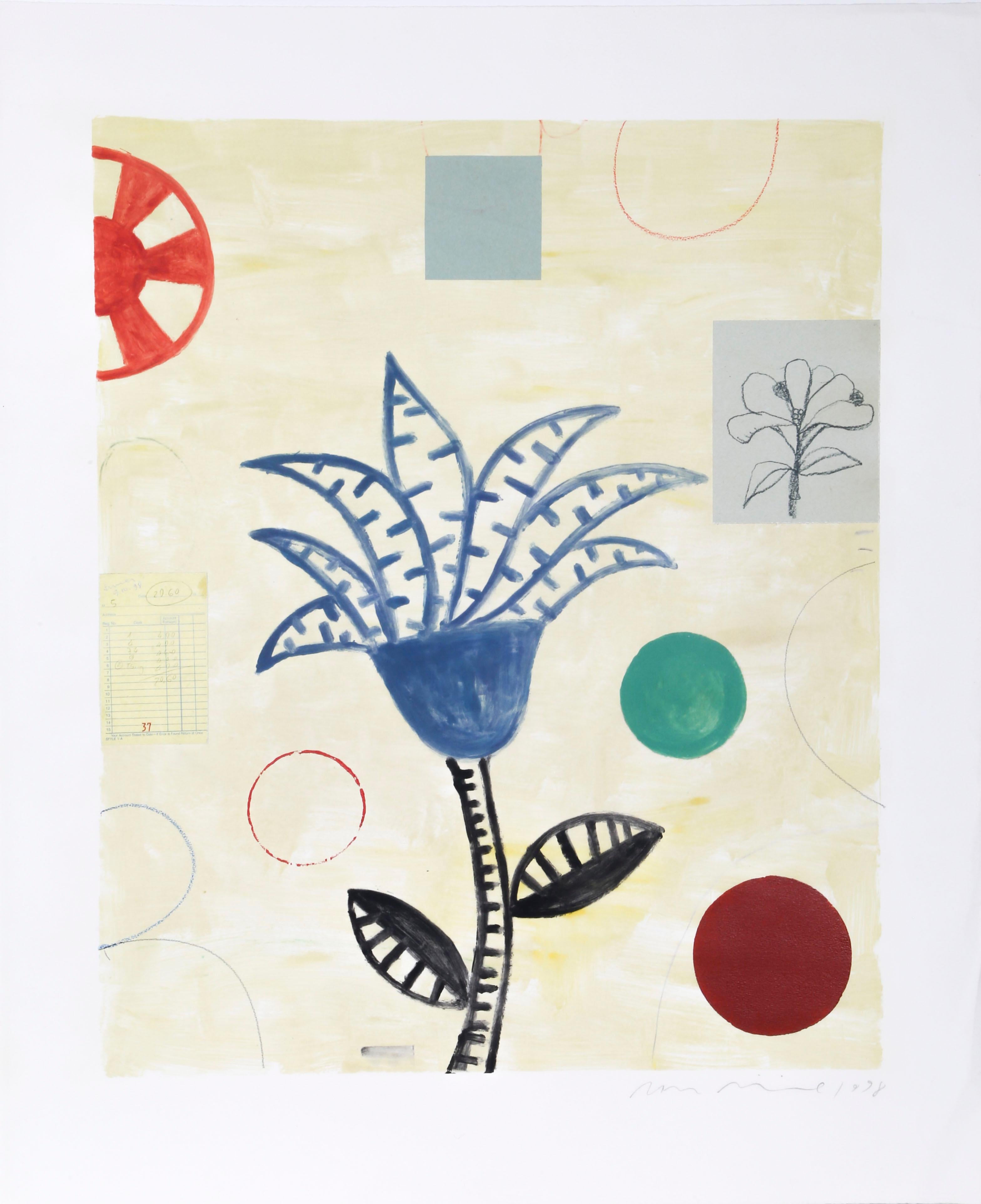 Flower
Dan Rizzie, American (1951)
Date: 1998
Oil and Collage Monotype, signed and dated
Size: 28 x 23 in. (71.12 x 58.42 cm)