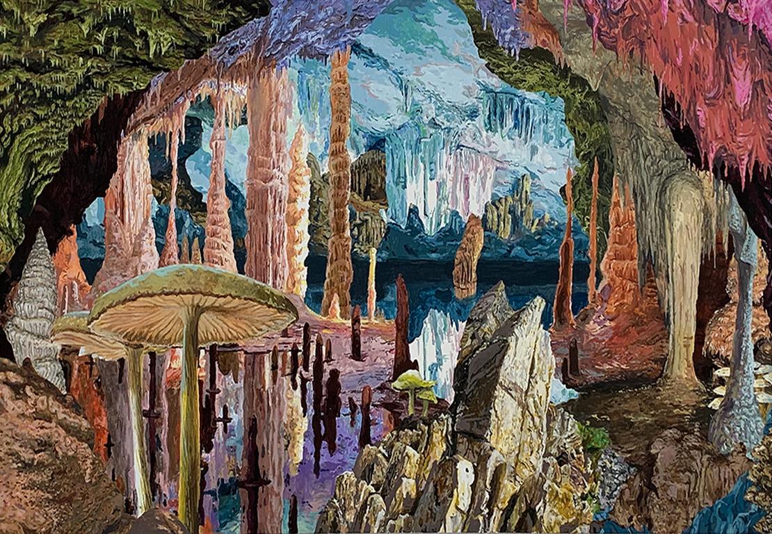 Dan Rule Landscape Painting - Cave (from the Landscapes series)
