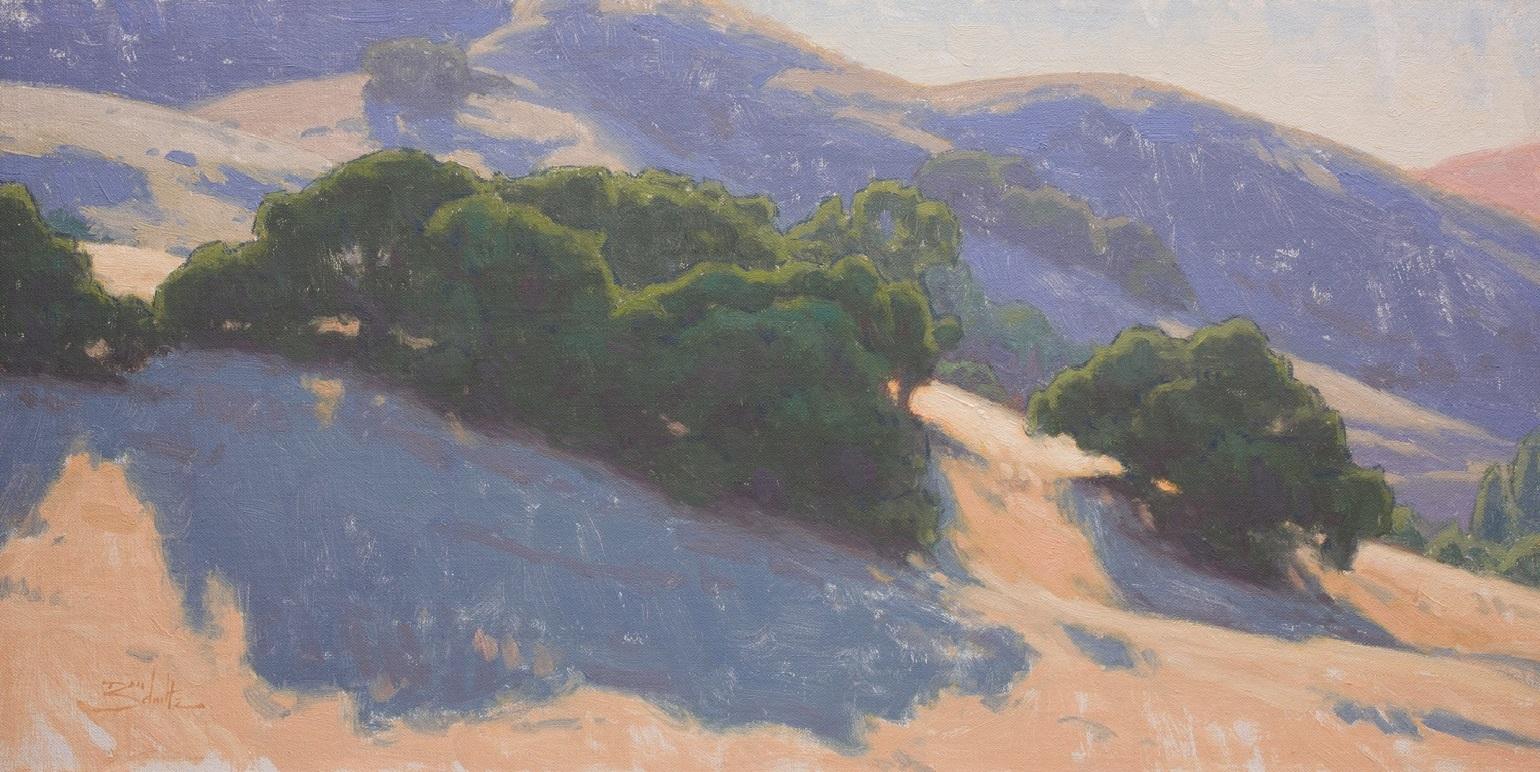 Hillside Oaks - Painting by Dan Schultz