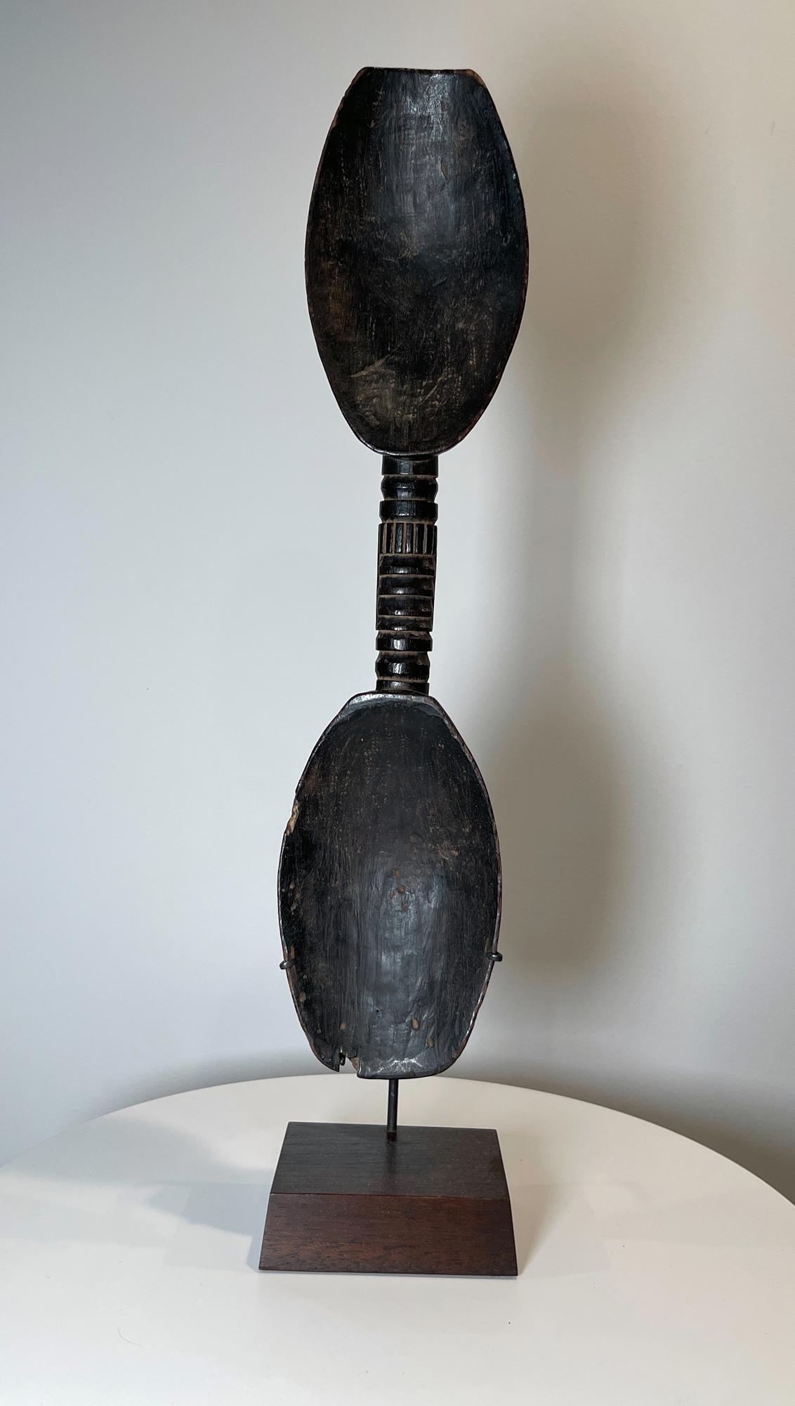 Cuillère DAN, côte ivoire, début du 20e siècle Ex Collection Paolo Morigi de Lugano. Bon état - En vente à Encino, CA