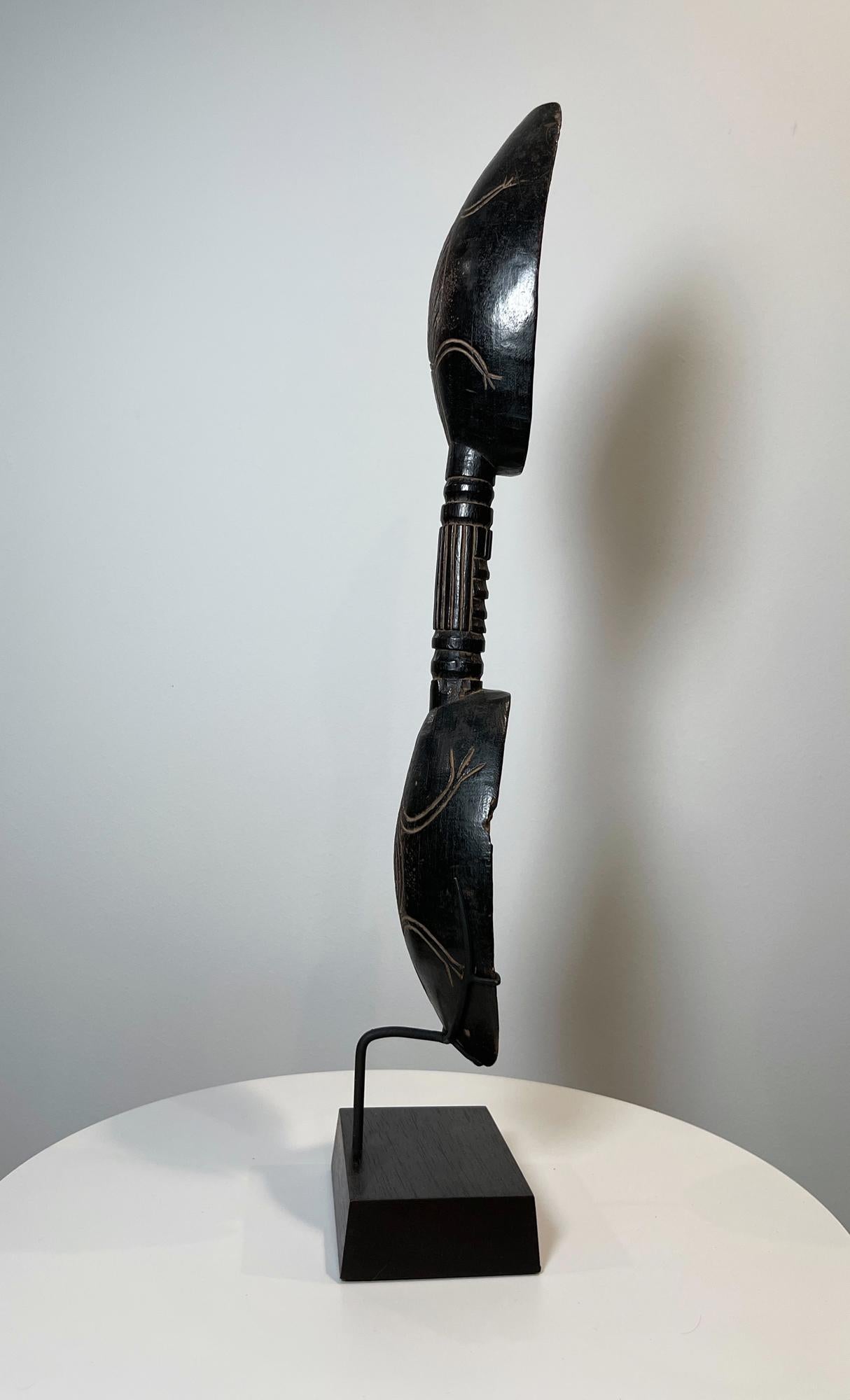 20ième siècle Cuillère DAN, côte ivoire, début du 20e siècle Ex Collection Paolo Morigi de Lugano. en vente