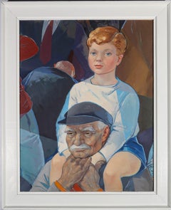 Attribut. Dan Stephen (1921-2014) - schottisches Ölgemälde aus der Mitte des 20. Jahrhunderts, mit Großmutter