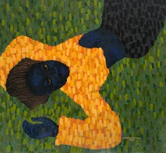 Qui, aspettando te -21° Secolo Contemporaneo, Impasto Figurativo, Donne, Amore